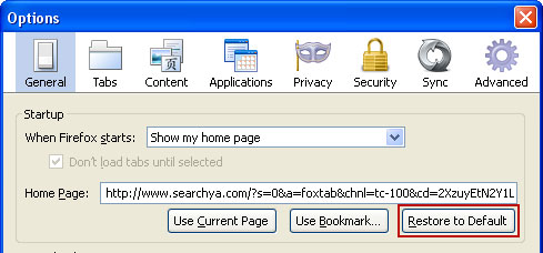 SearchYa Firefox