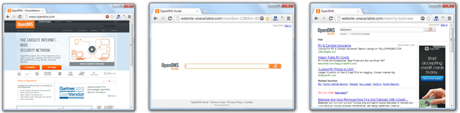 Website-Unavailable.com OpenDNS Guide Virus