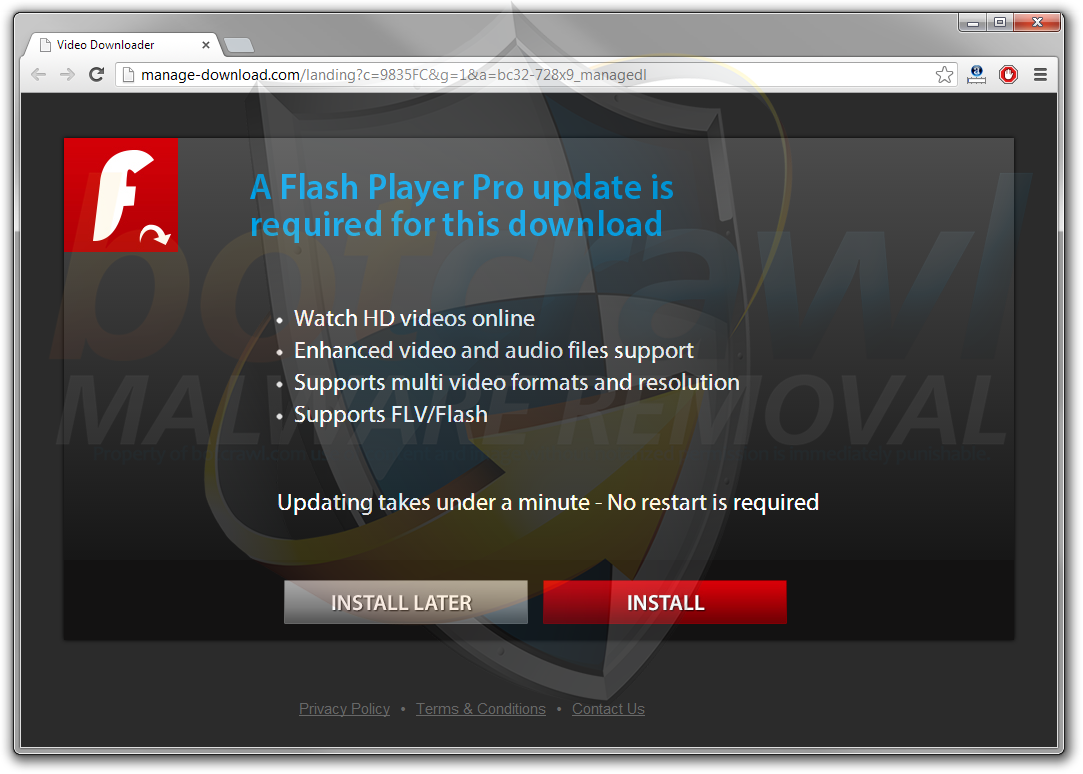 remove Flash Player Pro malware