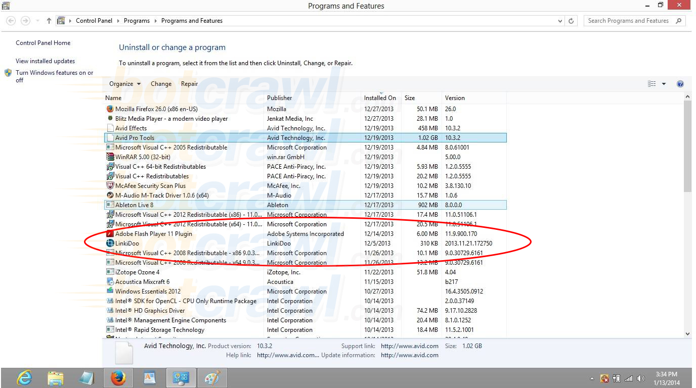 uninstall LinkiDoo adware