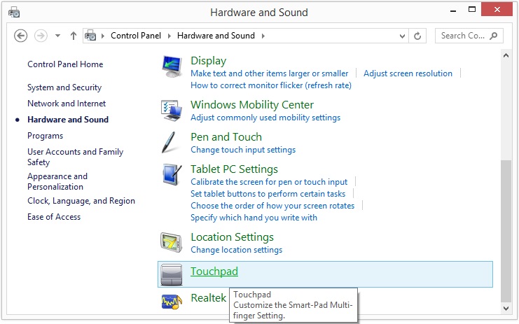 disable Windows 8 right corner icons