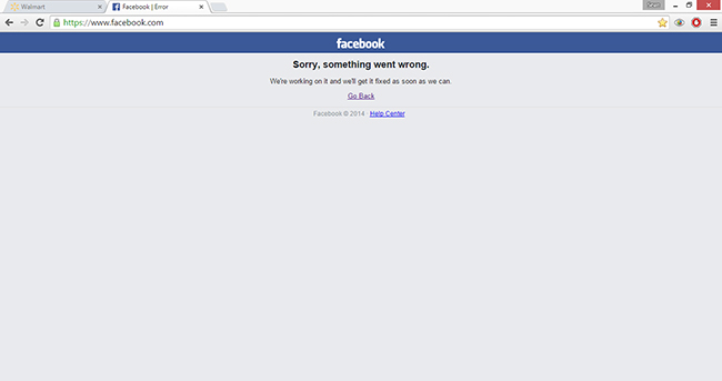 Facebook is currently down