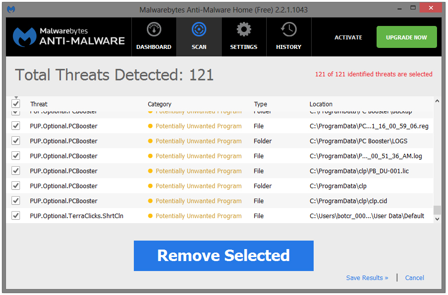 How to remove PC Booster (Virus Removal Steps) 8 PC Booster malwarebytes