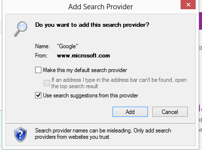 add search provider
