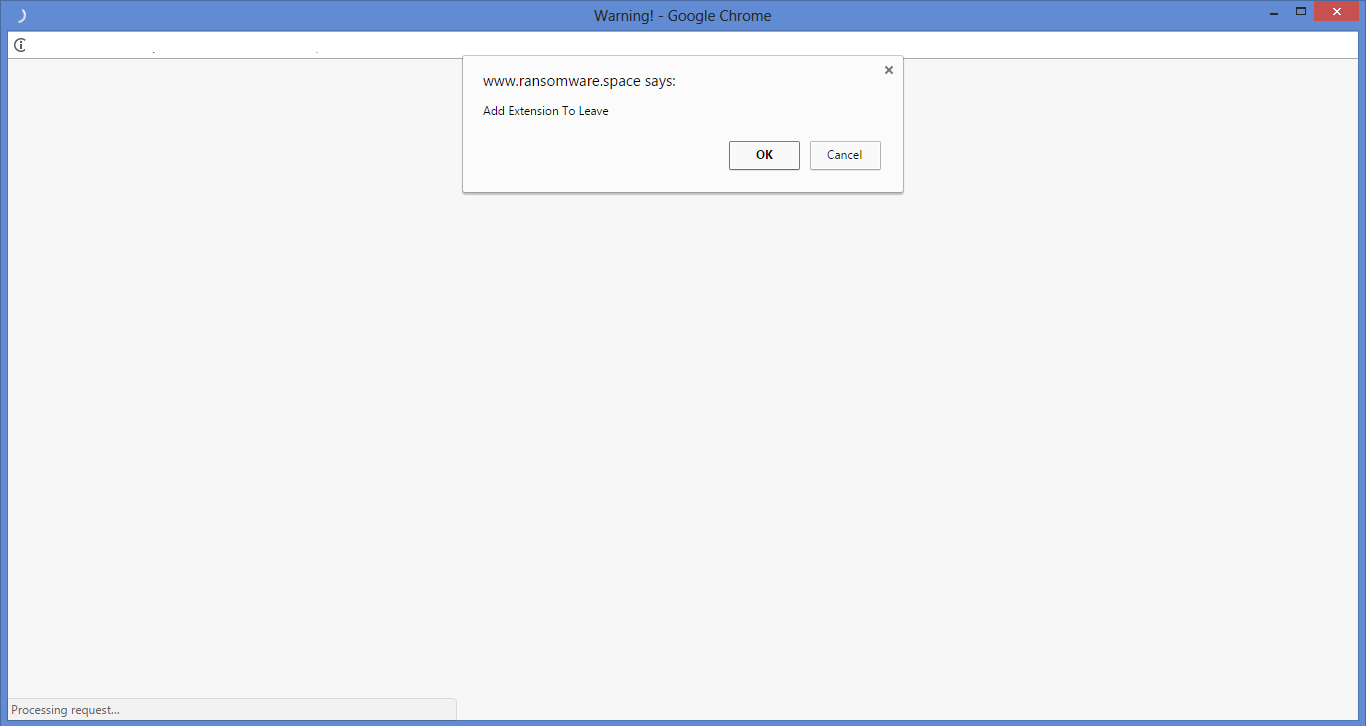 Ransomware Blocker website