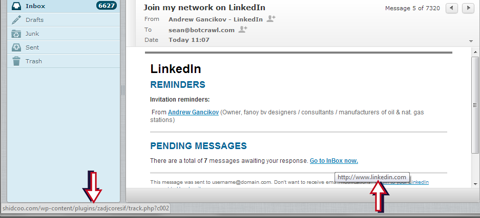 LinkedIn Email Spam