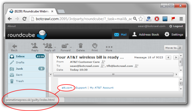Email Spam: AT&T Customer Care