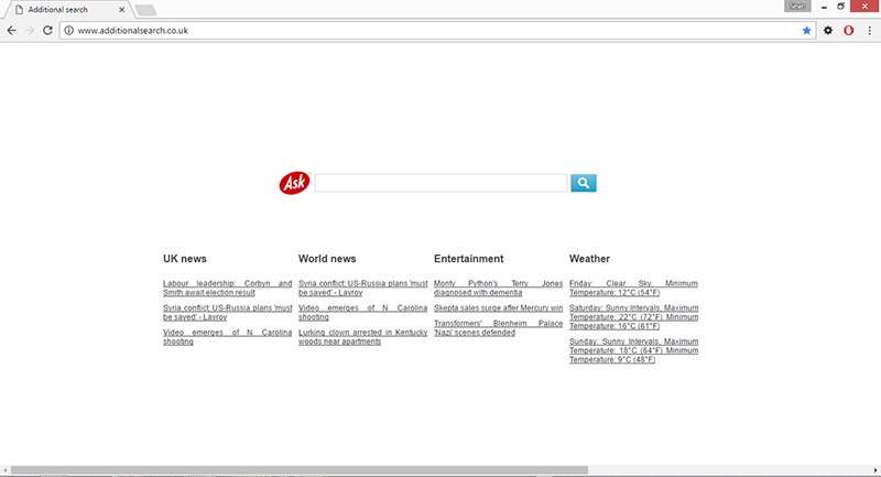 Additionalsearch.co.uk virus