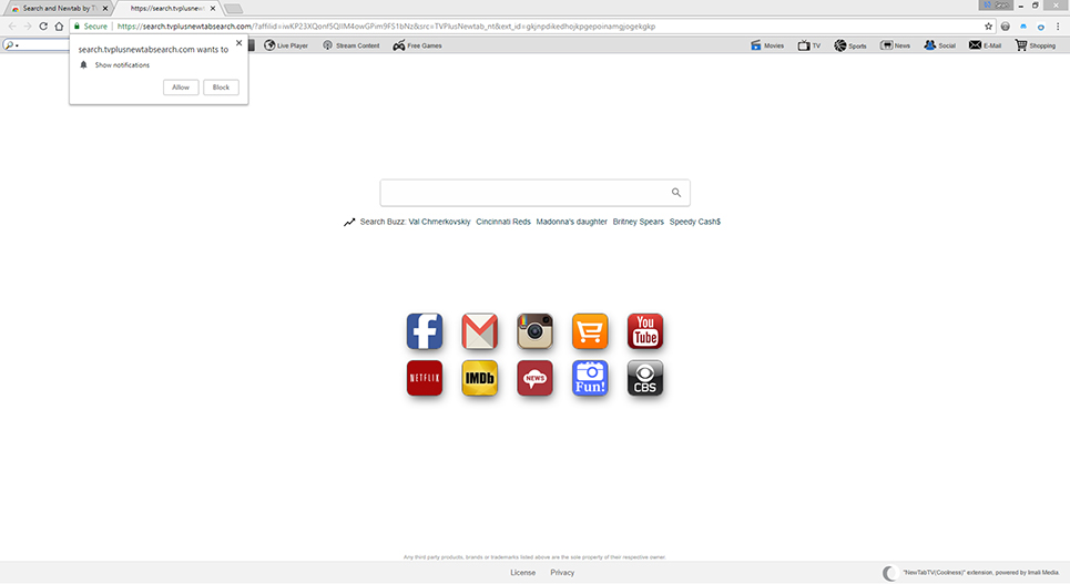 Search and Newtab by TVPlusNewtab