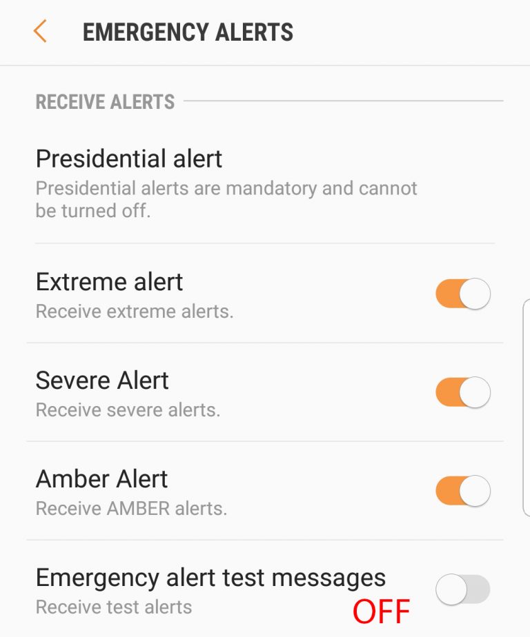 How to turn off Emergency Alerts (Android)
