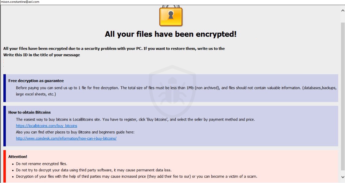 mclainmelvin@aol.com ransomware