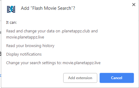 flash movie search extension