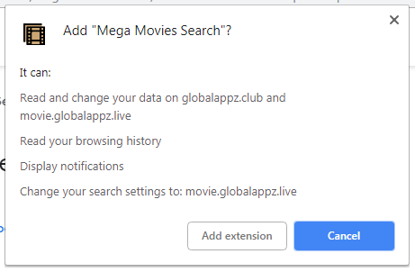 mega movies search extension