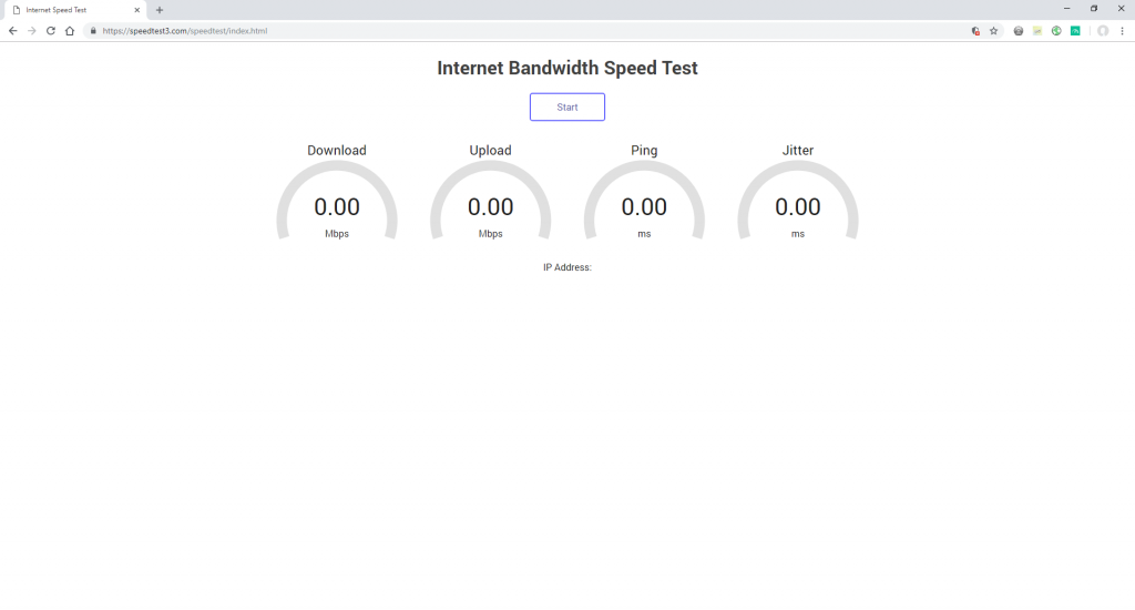 SpeedTest3 ads website