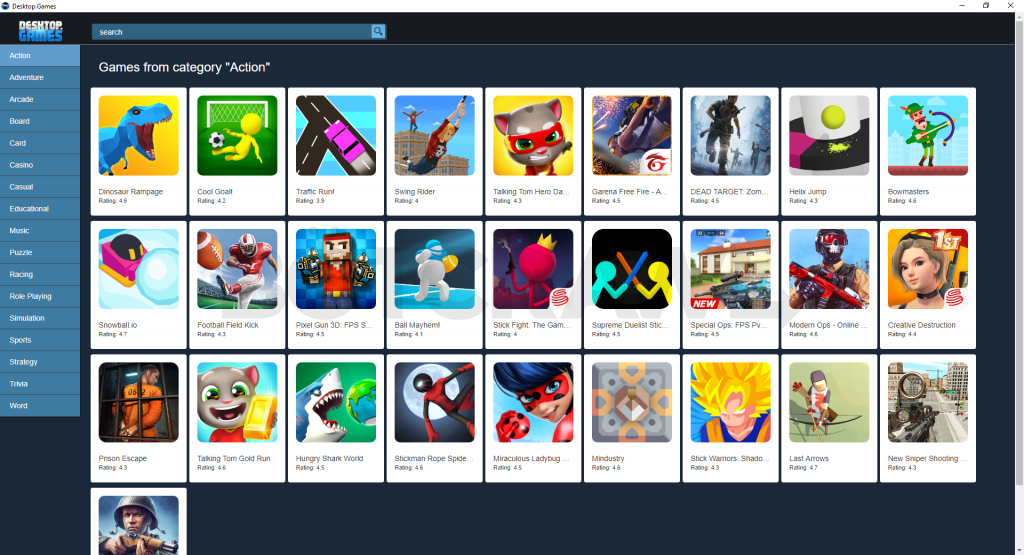 desktop games
