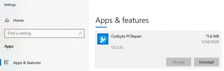 How to remove Outbyte PCRepair (Virus Removal Guide)