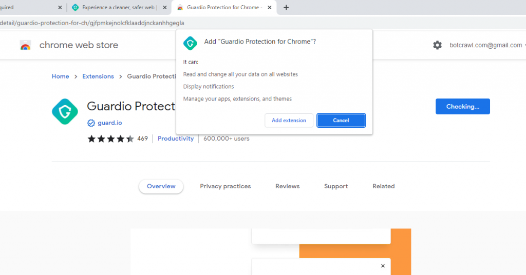 Guardio Protection for Chrome