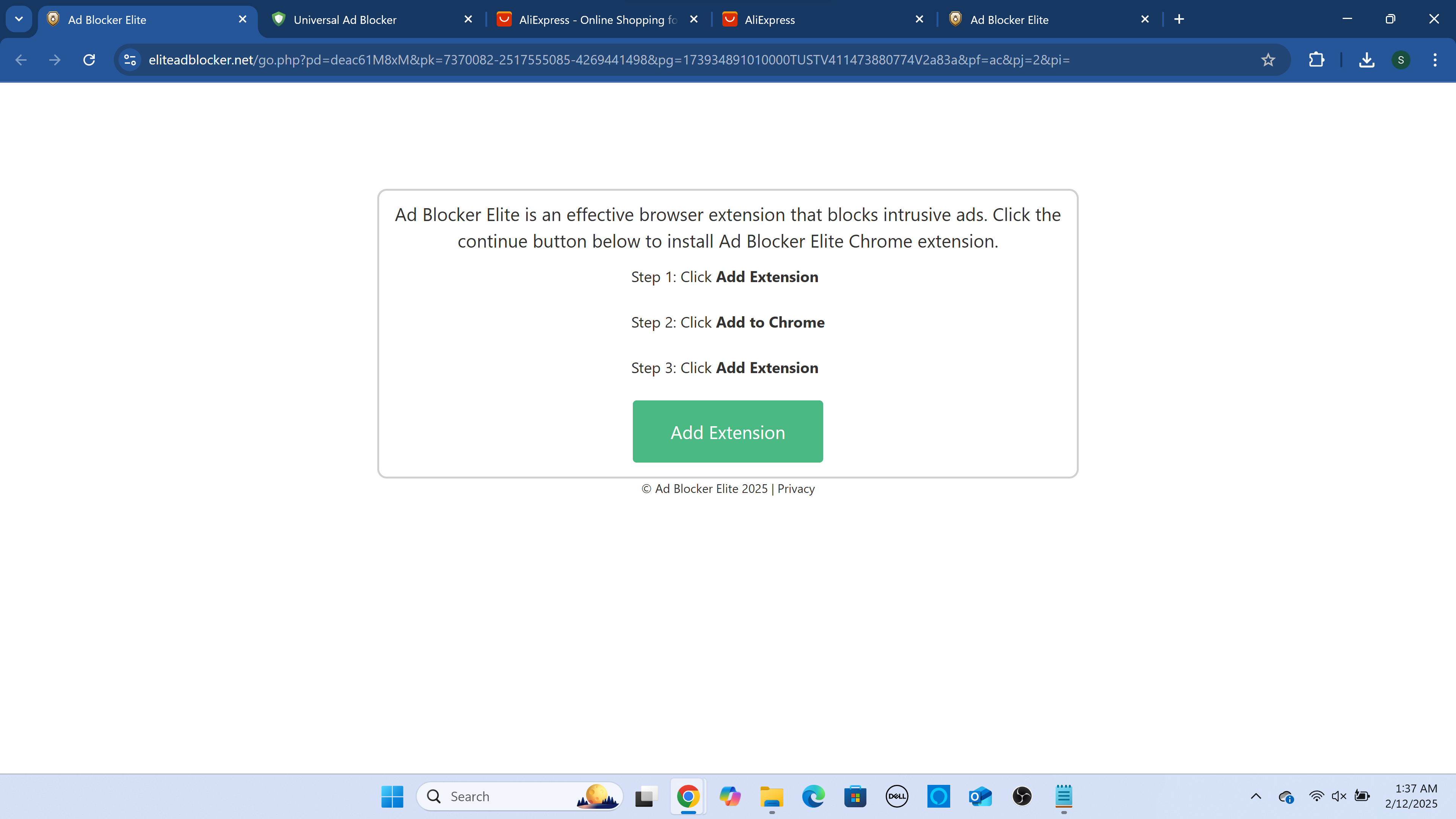 eliteadblocker.net virus