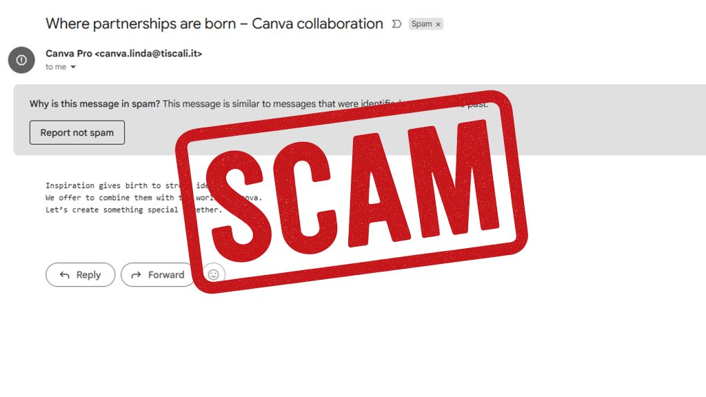 canva email scam