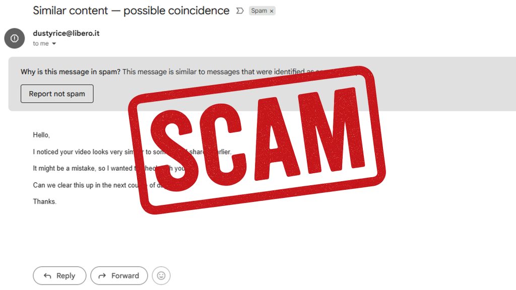 similar content scam