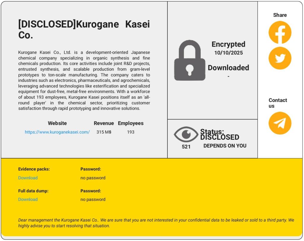 Kurogane Kasei breach