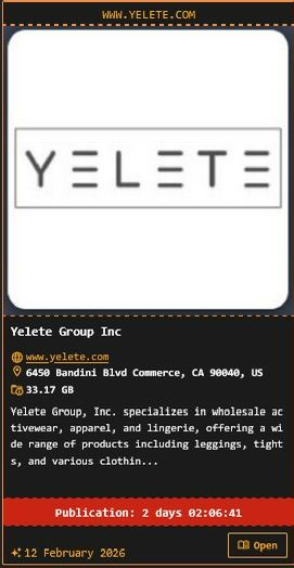 Yelete data breach claim