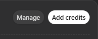 add credits button