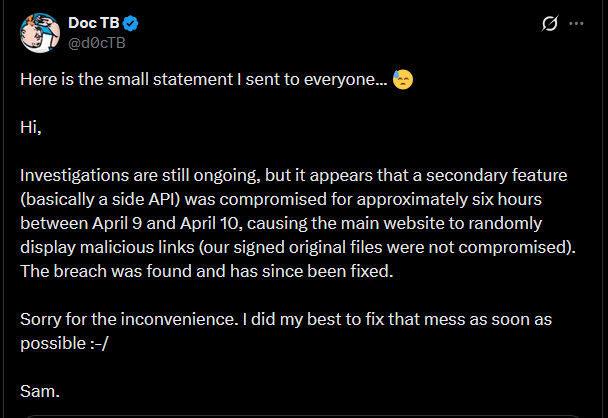 CPUID data breach