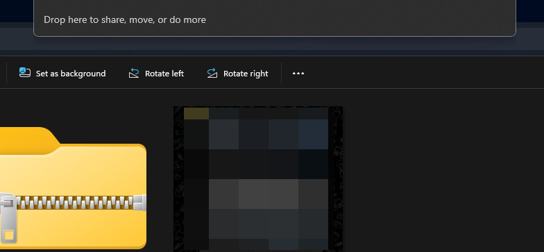 drop here to share move or do more