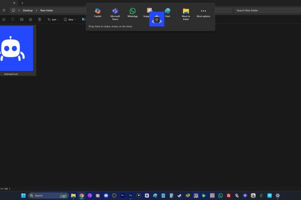 remove drop here to share move or do more
