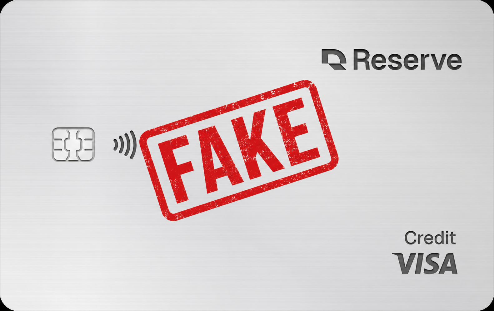 Fake Reserve Credit Card