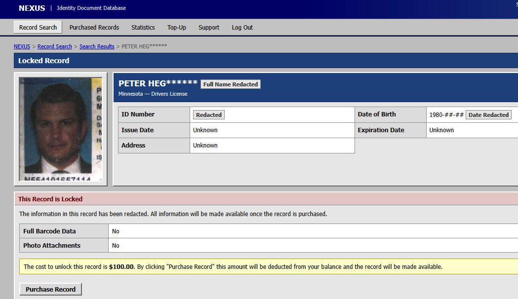 IDScan data breach pete hegseth license